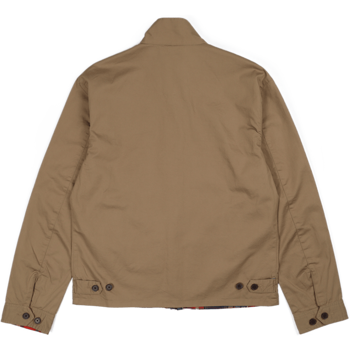 Wendbare Chino-Madras Jacke Madras/Luxury Tan