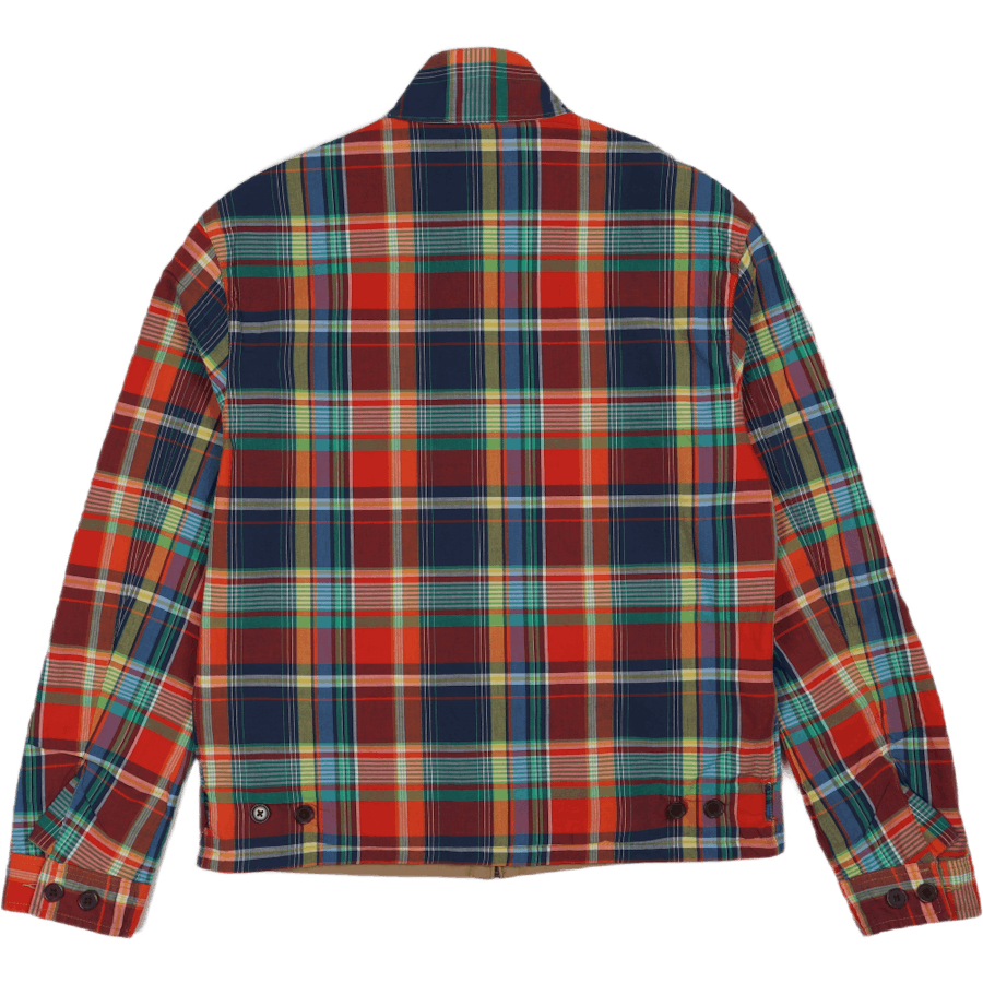 Wendbare Chino-Madras Jacke Madras/Luxury Tan