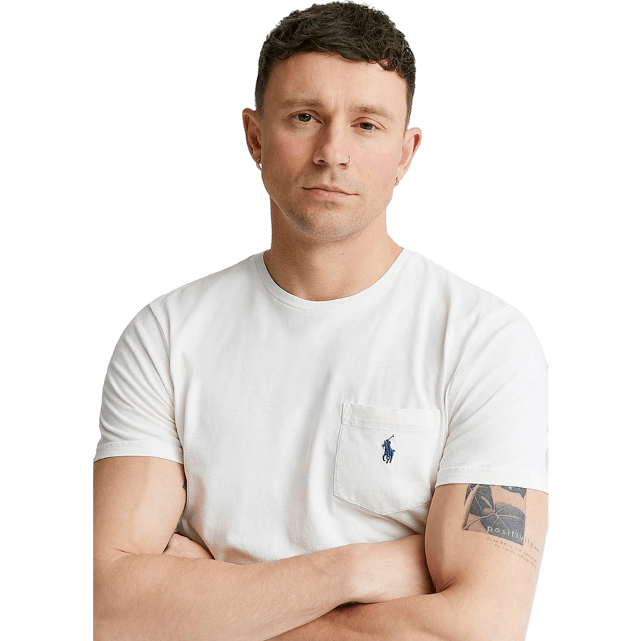 Polo Ralph Lauren Custom Slim Cotton-Linen Pocket T-Shirt