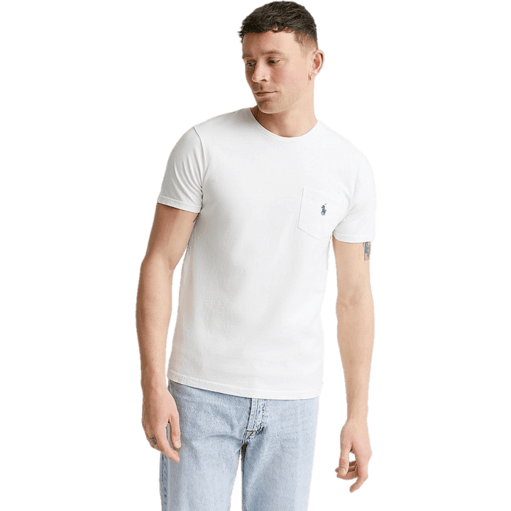 Polo Ralph Lauren Custom Slim Cotton-Linen Pocket T-Shirt