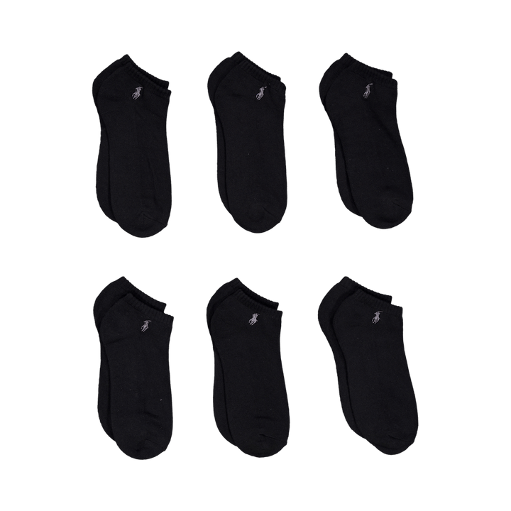Calzino basso ammortizzato 6 pezzi nero