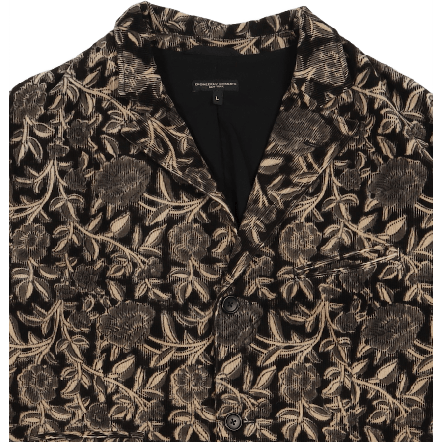 Andover Jacket Black Floral Printed