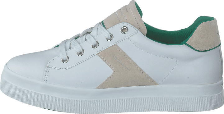 Baskets Avona blanches/beige