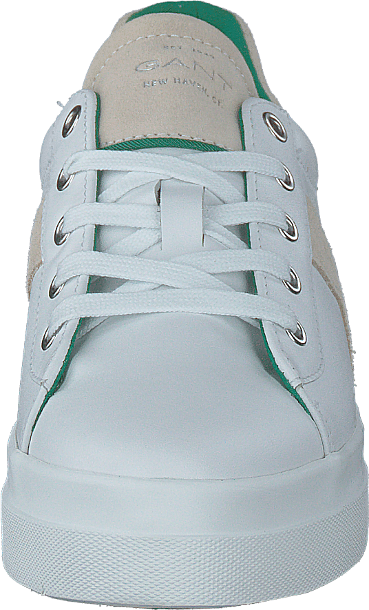 Baskets Avona blanches/beige