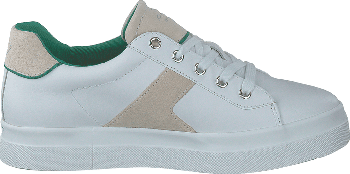 Baskets Avona blanches/beige