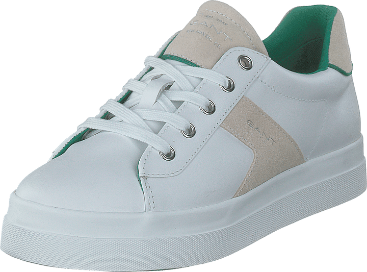 Baskets Avona blanches/beige