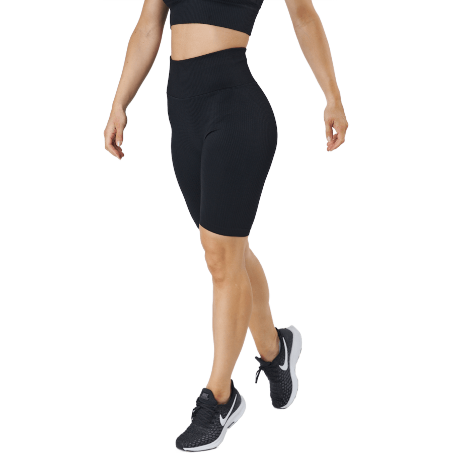 Rib Seamless Bikers Black