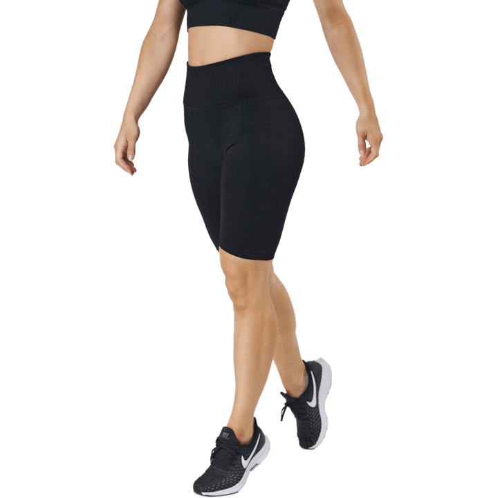 Rib Seamless Bikers Black