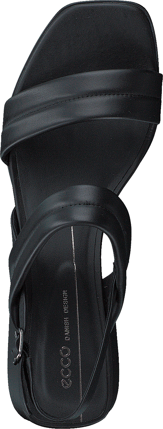 Ecco Elevate Squared Sandal Noir