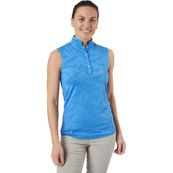 Jess Ss Polo Shirt Pacific