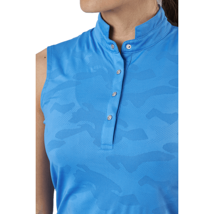 Jess Ss Polo Shirt Pacific