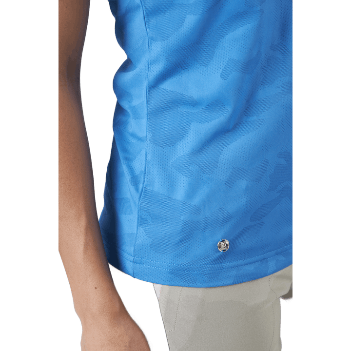 Jess Ss Polo Shirt Pacific