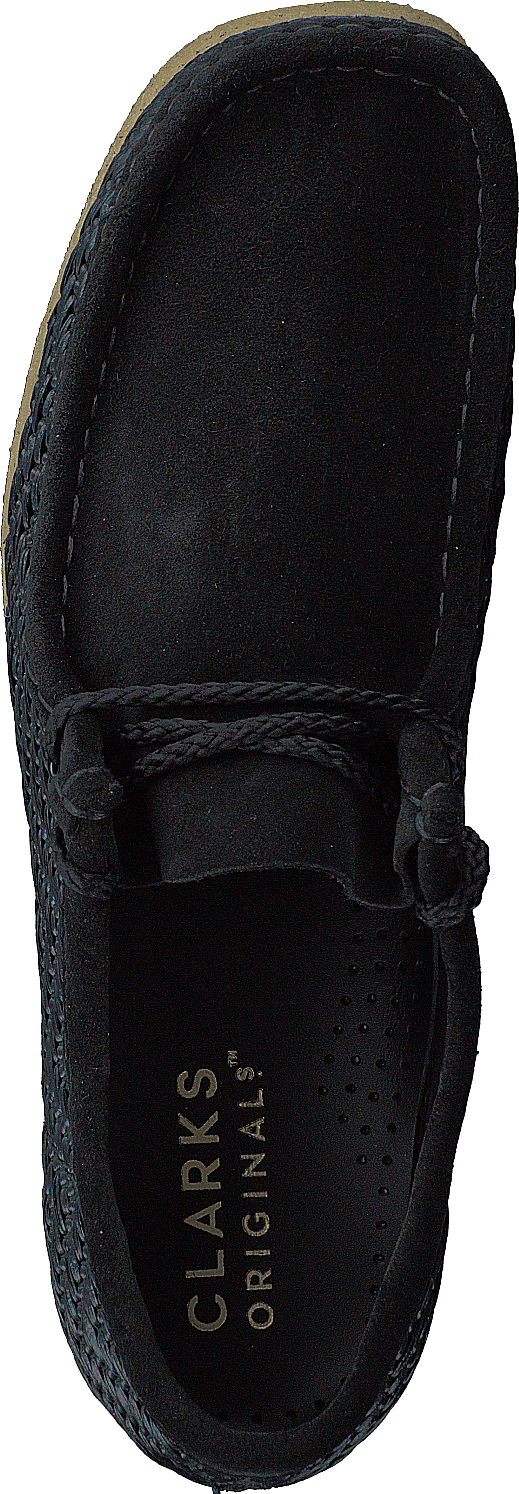 Wallabee Black Raffia