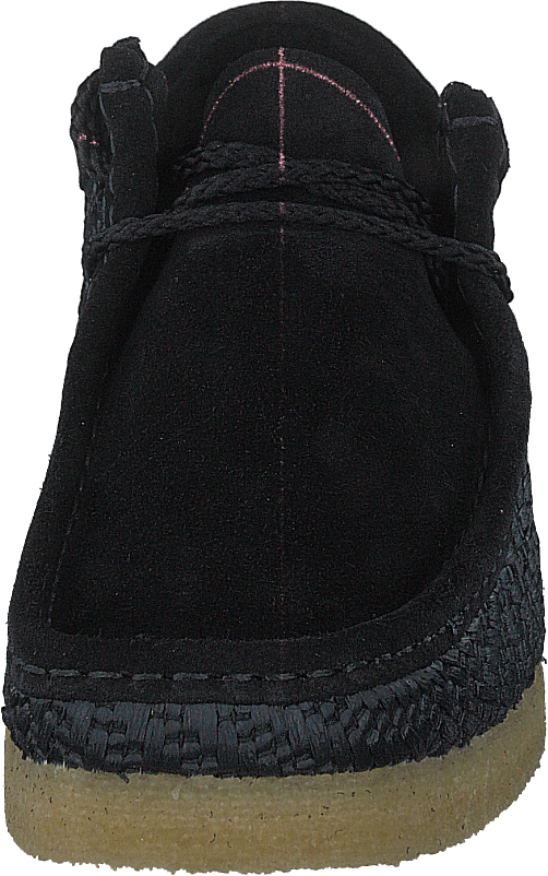 Wallabee Black Raffia
