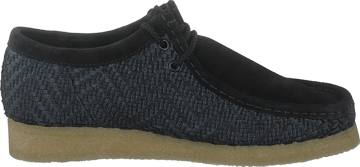 Wallabee Black Raffia