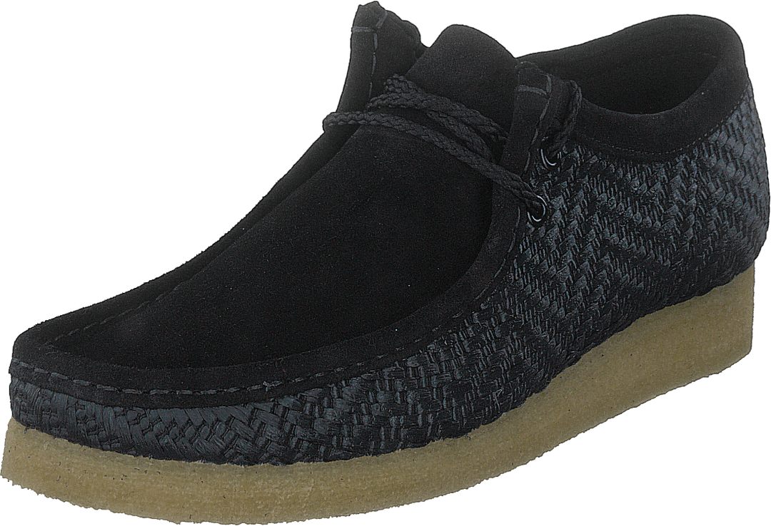 Wallabee Black Raffia