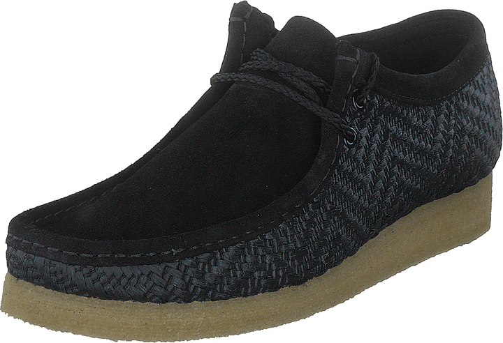Wallabee Black Raffia