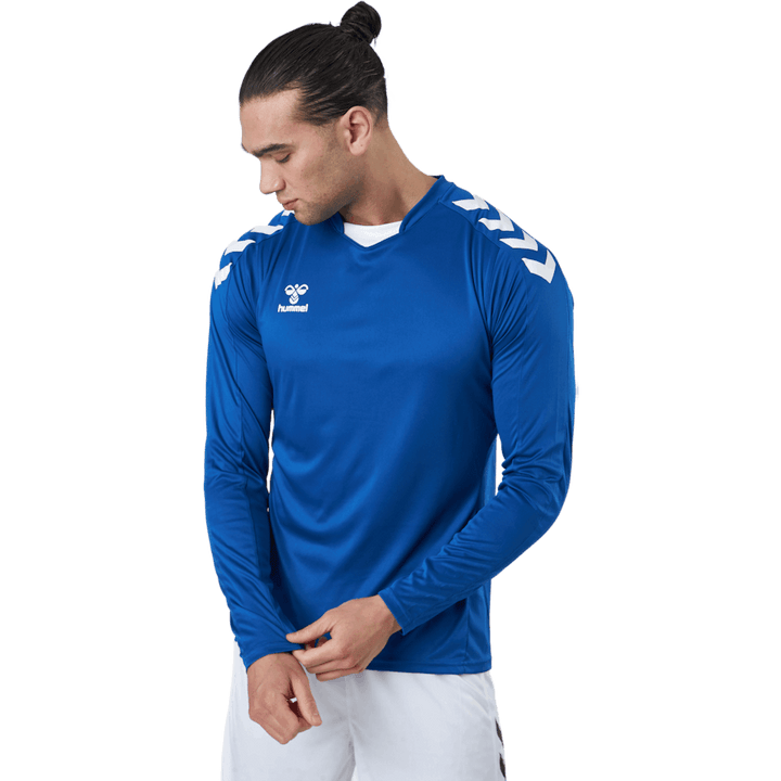 Hmlcore Xk Poly Jersey L/s Echt Blau