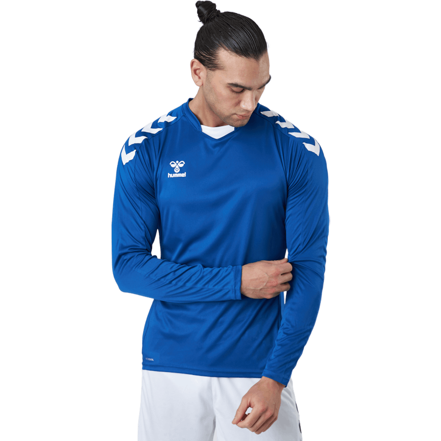 Hmlcore Xk Poly Jersey L/s Echt Blau