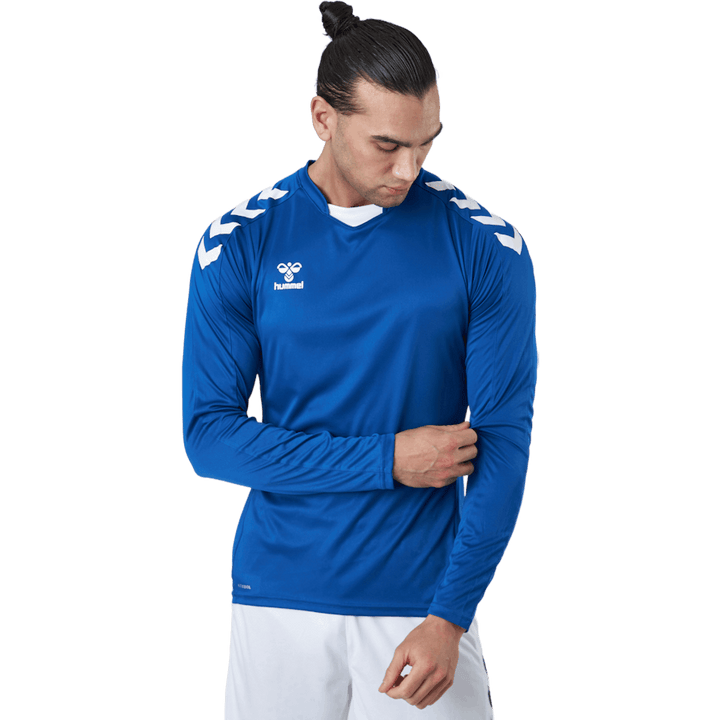 Hmlcore Xk Poly Jersey L/s Echt Blau
