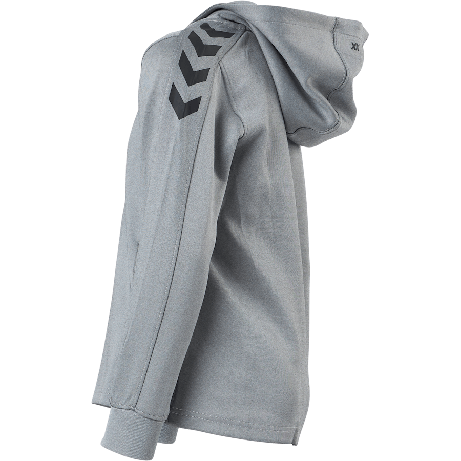 Hmlcore Xk Poly Kids Sweat Hoo Grey Melange