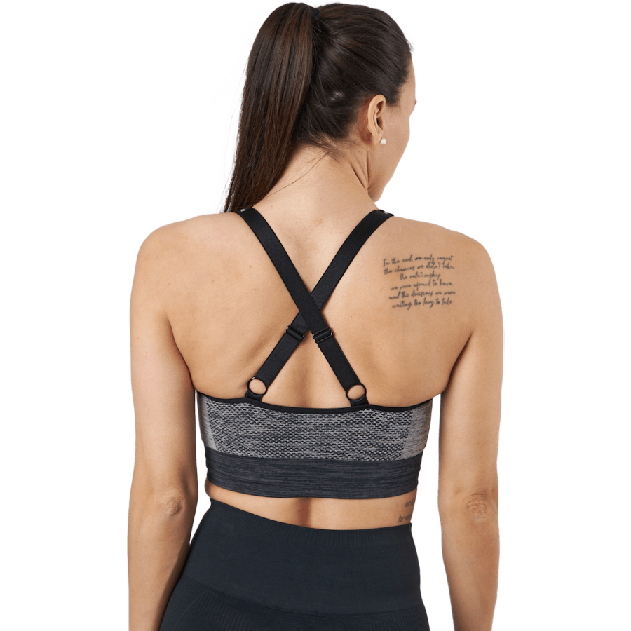 Hmlclea Seamless Sports Top Chateau Gray/black Melange