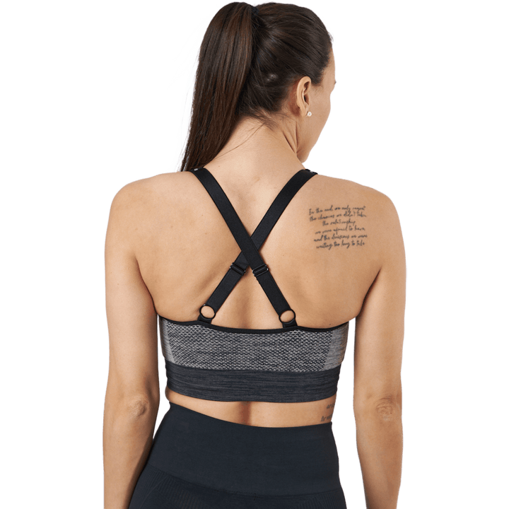Hmlclea Seamless Sports Top Chateau Gray/black Melange