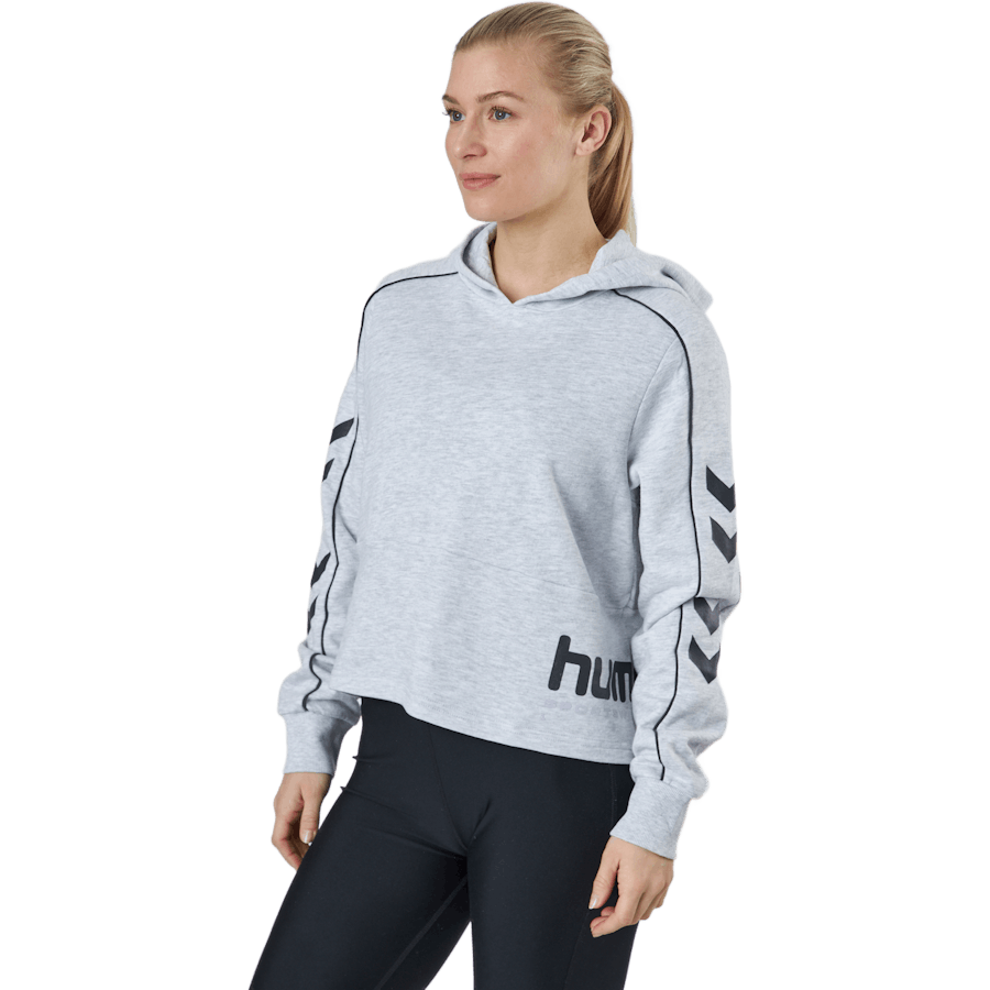 Hmllgc Yoko Cropped Hoodie Light Grey Melange