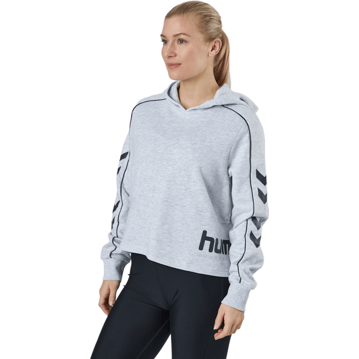 Hmllgc Yoko Cropped Hoodie Light Grey Melange