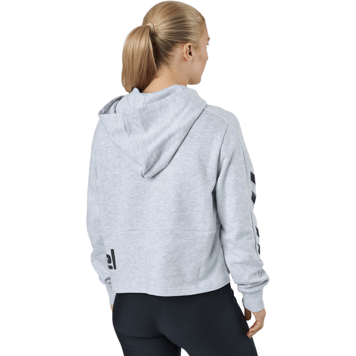 Hmllgc Yoko Cropped Hoodie Light Grey Melange