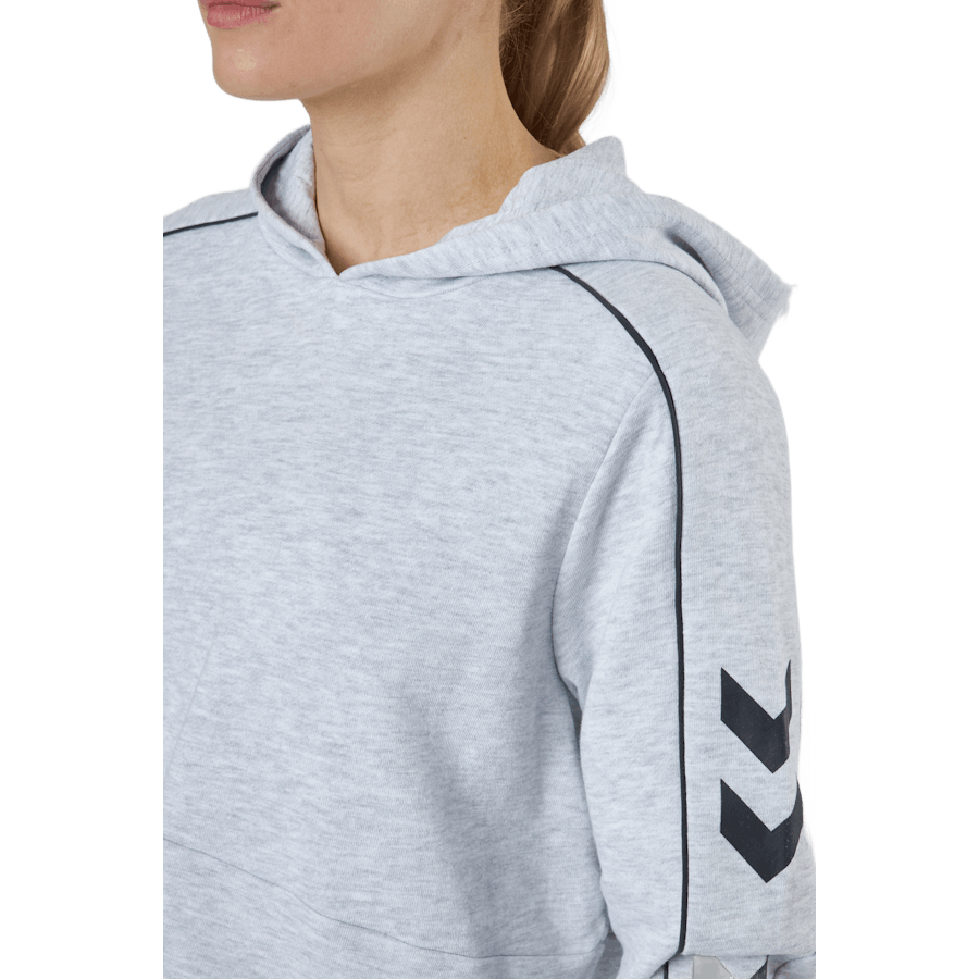 Hmllgc Yoko Cropped Hoodie Light Grey Melange