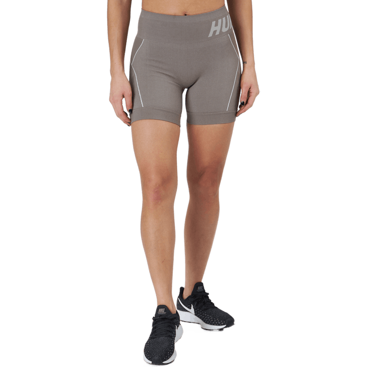 Hmlte Christel Pantaloncini senza cuciture Chateau Grigio/Driftwood Melange