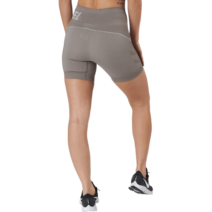 Hmlte Christel Pantaloncini senza cuciture Chateau Grigio/Driftwood Melange