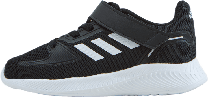 Chaussures Runfalcon 2.0 : noir/blanc nuage/argent métallisé