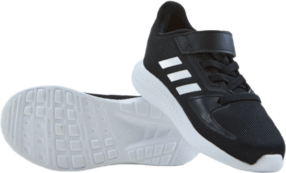 Chaussures Runfalcon 2.0 : noir/blanc nuage/argent métallisé