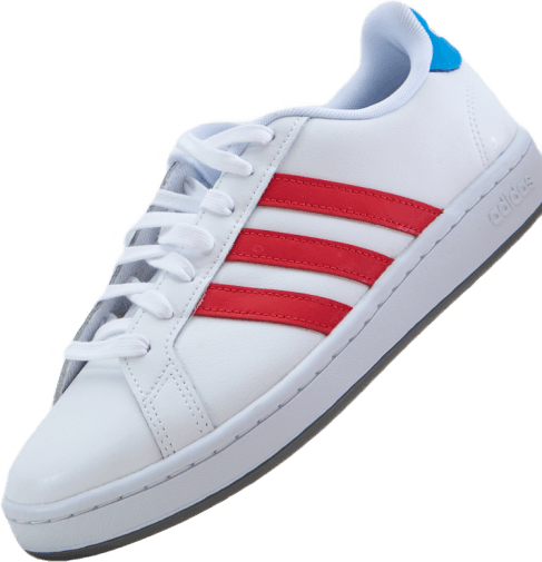 Grand Court Base Shoes Cloud White / Vivid Red / Blue Rush