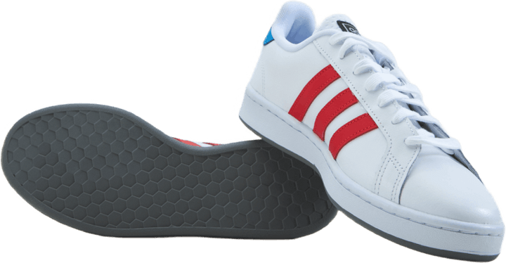 Grand Court Base Shoes Cloud White / Vivid Red / Blue Rush