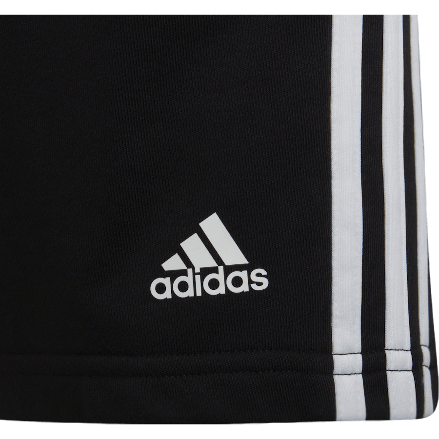 Essentials 3-Stripes Shorts Black / White