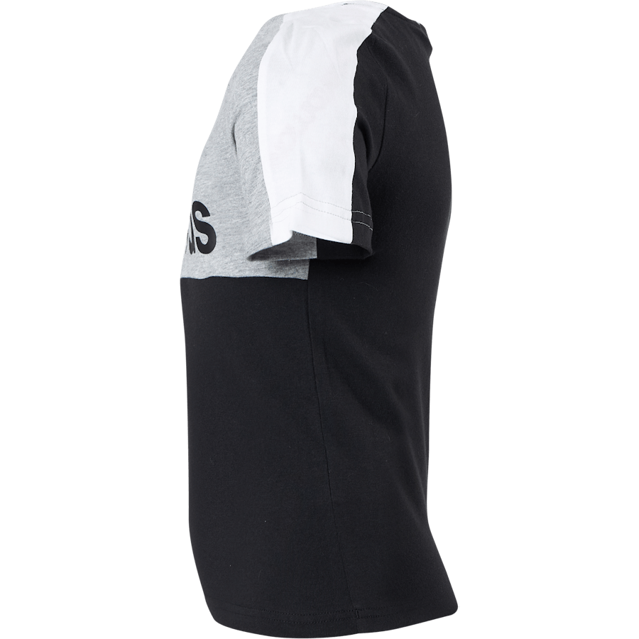 B Cb Logo Tee Black/medium Grey Heather/whit