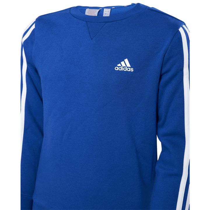 Essentials 3-Stripes Felpa girocollo Team Royal Blue