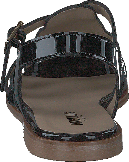 Strap Sandal With Buckle Black