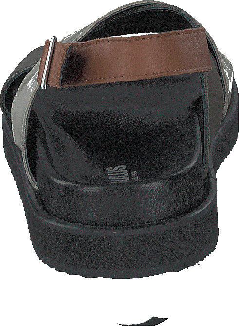 Footbed Sandal Black/olive/mint/cognac