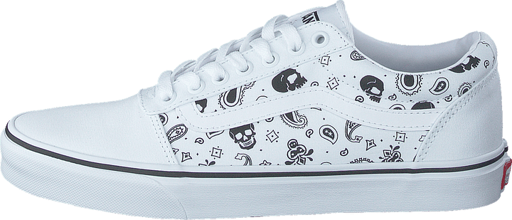Mn Ward (skull Bandana) White/white