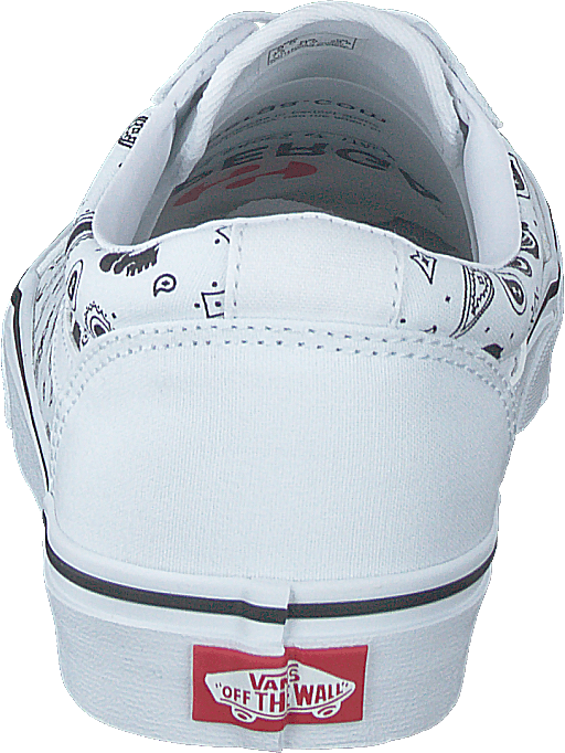Mn Ward (skull Bandana) White/white