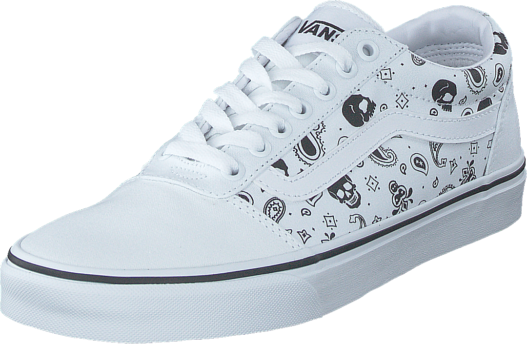 Mn Ward (skull Bandana) White/white