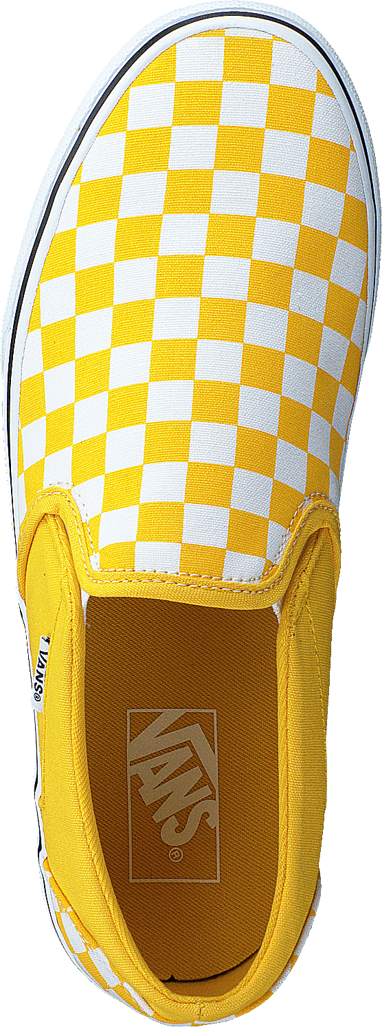 Wm Asher (checkerboard) Freesia/white
