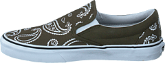 Ua Classic Slip-on (rahu Paisley)grplftrwht
