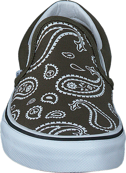Ua Classic Slip-on (rahu Paisley)grplftrwht