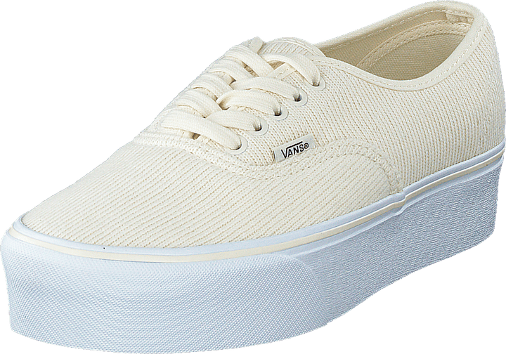 Ua Authentic Stackform (rib Knit)antiquewhttrwht