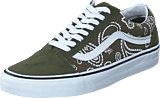 Ua Old Skool (peace Paisley)grplftrwht